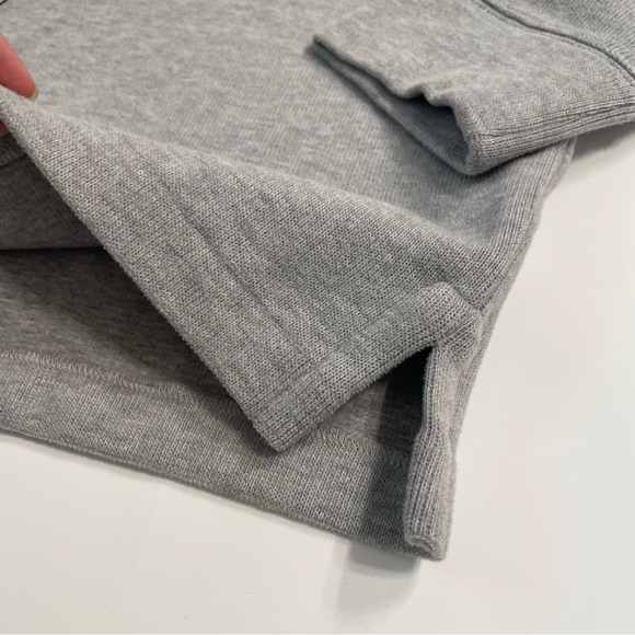 Polo Ralph Lauren Gray Quarter Zip Men Sweatshirt Cotton Sweater Large New Pony - Picture 7 of 16